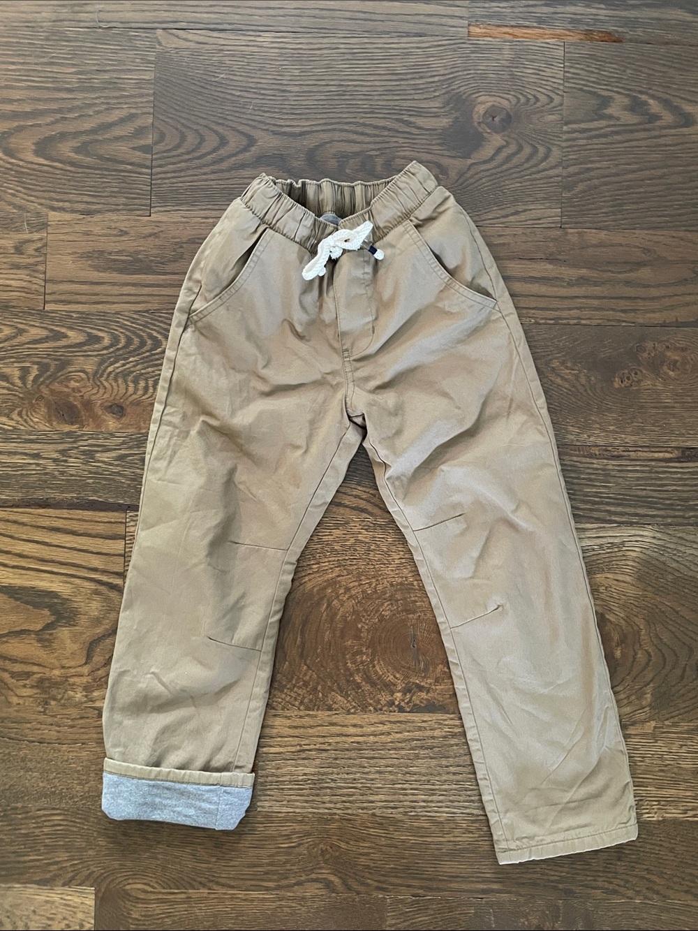 Cat & Jack Lined Khaki Drawstring Pants